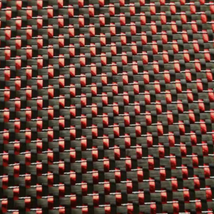 Metallic-Thread Carbon Fabrics