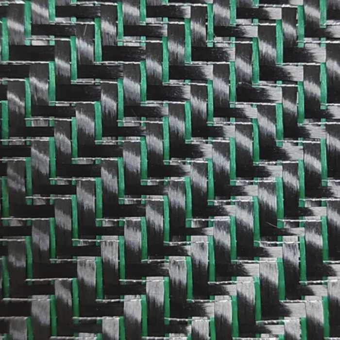 Metallic-Thread Carbon Fabric — HH-000132